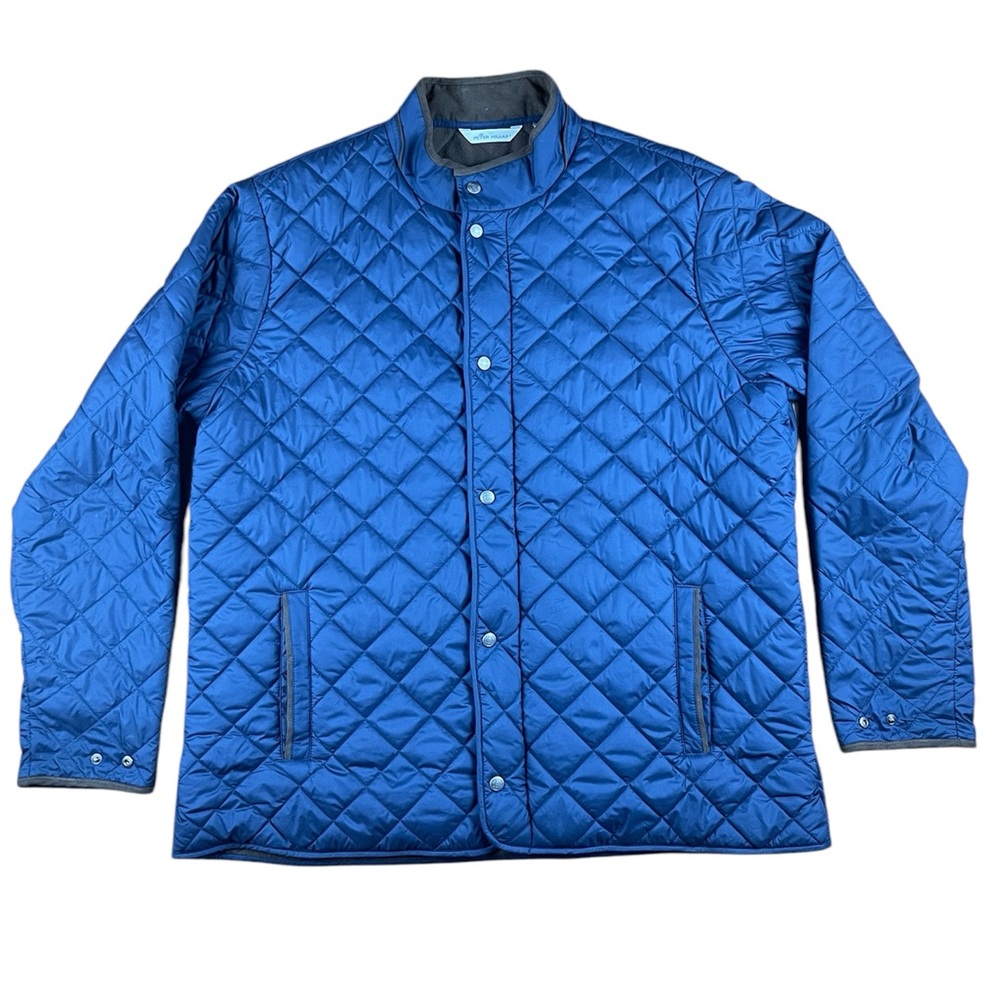 Peter Millar Blue Quilted Jacket men’s size Xxl navy blue